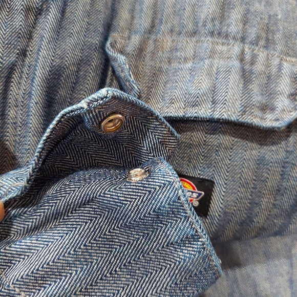 Dickies Fisher Stripe Cotton Coveralls Workwear Utility - Picture 9 of 15